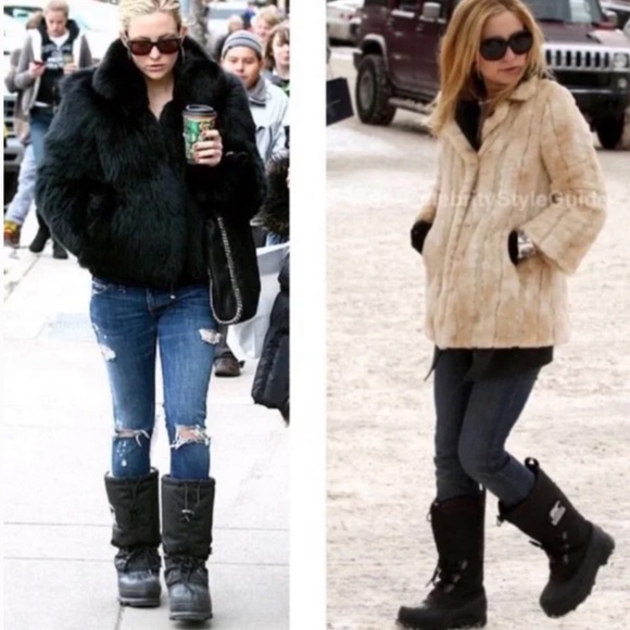 SOREL Kaufman Canada Black Insulated Waterproof Glacier Winter Snow Boots - Picture 2 of 9